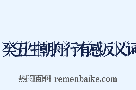 癸丑生朝舟行有感反义词是什么意思的图片
